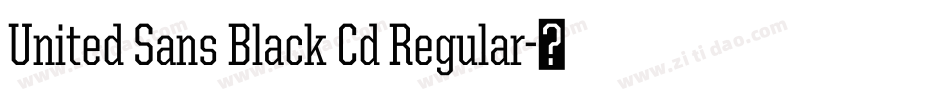United Sans Black Cd Regular字体转换